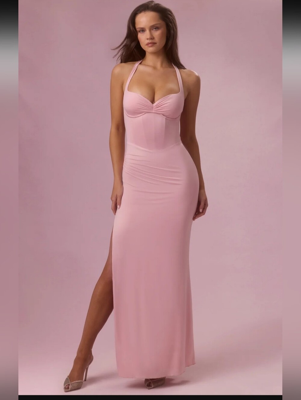 Oh Polly Olivette Corset Dress Blush Pink Size 4